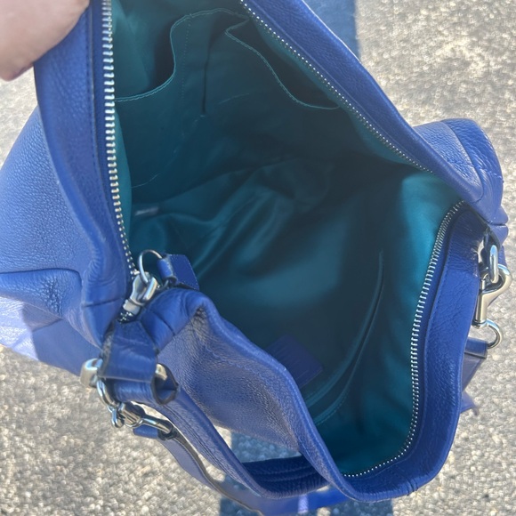 Coach Blue Leather Large Purse - Picture 5 of 16